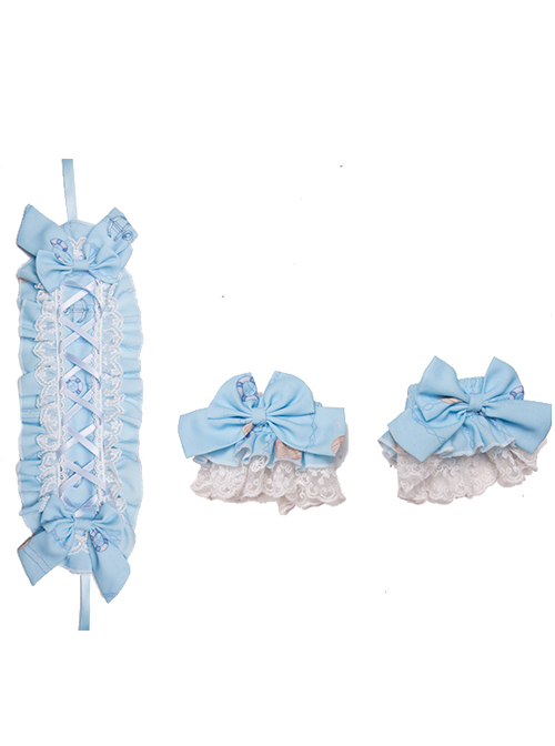 Ocean Wishing Bottle Series OP Sweet Lolita Short Sleeve Dress