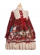 Crown Bear Series OP Sweet Lolita High Waist Long Sleeve Dress