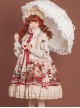 Crown Bear Series OP Sweet Lolita High Waist Long Sleeve Dress