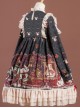 Crown Bear Series OP Sweet Lolita High Waist Long Sleeve Dress