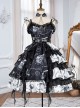 The Vampire Diaries Series JSK Type II Contrast Color Stitching Gothic Lolita Sling Dress