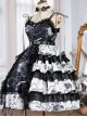 The Vampire Diaries Series JSK Type II Contrast Color Stitching Gothic Lolita Sling Dress