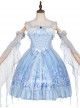 Deer In The Forest Series JSK Blue Gradient Sweet Lolita Sling Dress