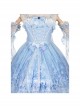 Deer In The Forest Series JSK Blue Gradient Sweet Lolita Sling Dress