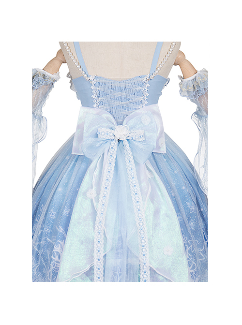 Deer In The Forest Series JSK Blue Gradient Sweet Lolita Sling Dress