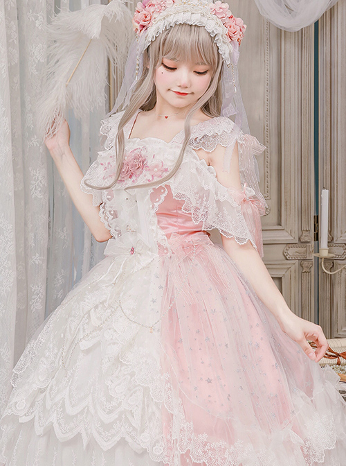 Crystalline Phantom Series Tea Party Sweet Lolita Pink Dress