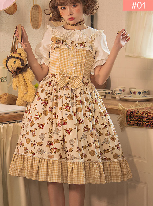 Angel's Bear Series JSK Sweet Lolita Sling Dress