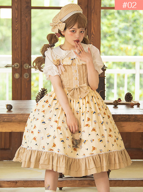 Angel's Bear Series JSK Sweet Lolita Sling Dress