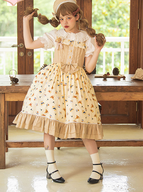 Angel's Bear Series JSK Sweet Lolita Sling Dress