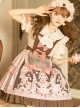 Crown Kitten Series Printing Sweet Lolita Short Sleeve Dress