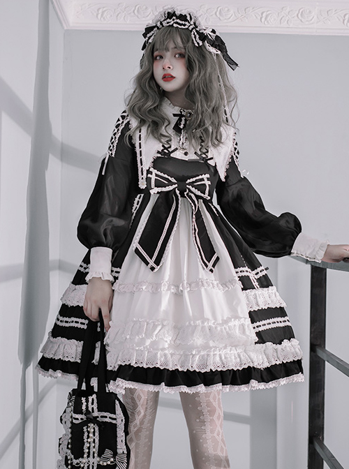 Lovely Elva Doll Series OP Sweet Lolita Long Sleeve Dress