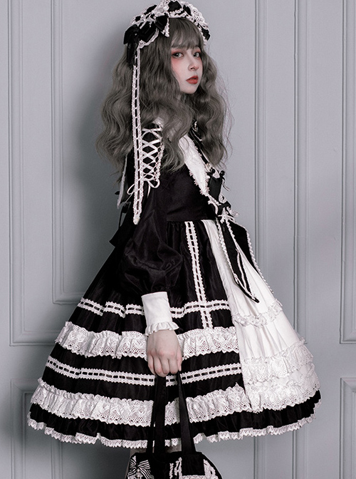 Lovely Elva Doll Series OP Sweet Lolita Long Sleeve Dress