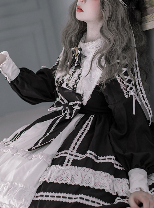 Lovely Elva Doll Series OP Sweet Lolita Long Sleeve Dress