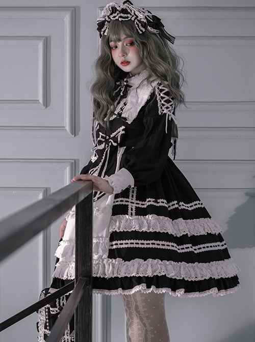 Lovely Elva Doll Series OP Sweet Lolita Long Sleeve Dress