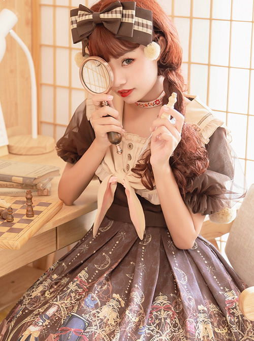 Pharmacist Series OP Doll Collar Sweet Lolita Short Sleeve Dress