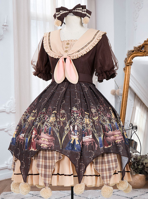 Pharmacist Series OP Doll Collar Sweet Lolita Short Sleeve Dress