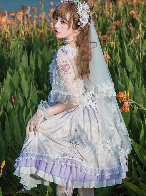 Flower Cage Museum Series JSK Sweet Lolita Sling Dress