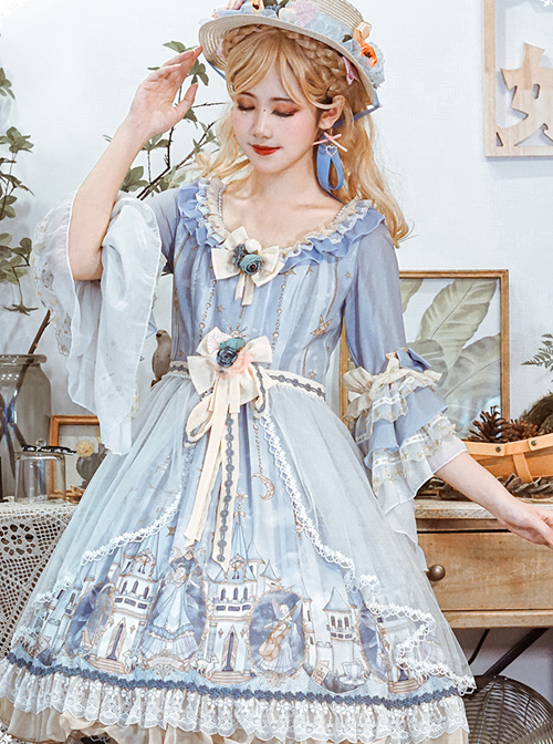 Goblin Overture Series OP Sweet Lolita Half Sleeve Dress