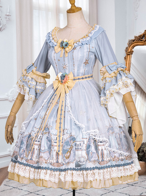 Goblin Overture Series OP Sweet Lolita Half Sleeve Dress