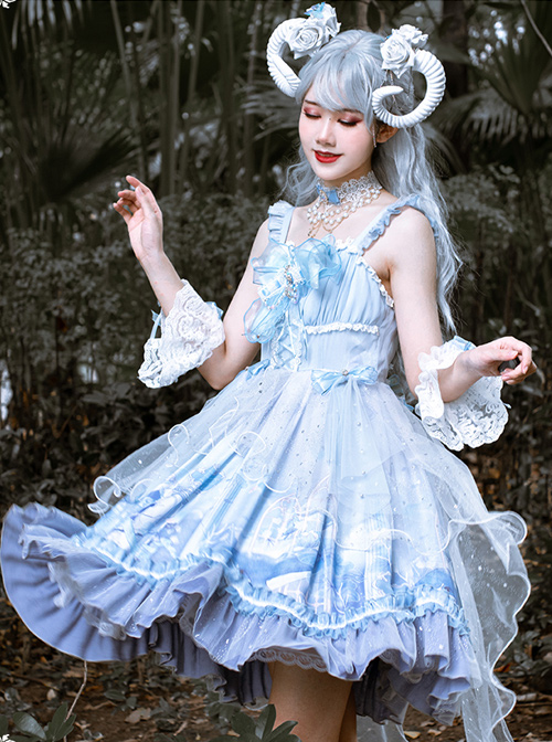 Walk With Whales Series JSK Sweet Lolita Sling Dress