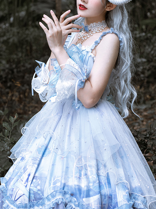 Walk With Whales Series JSK Sweet Lolita Sling Dress