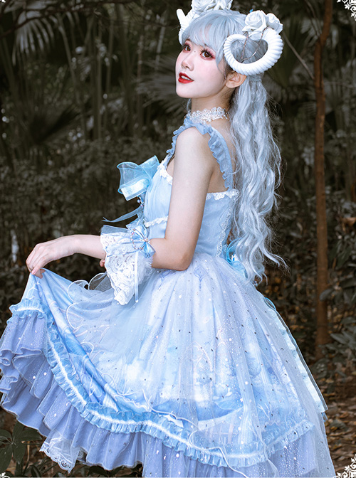 Walk With Whales Series JSK Sweet Lolita Sling Dress