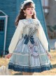 Sparrows In The Mirror Series JSK Type I Light Blue Retro Pastoral Style Sweet Lolita Sling Dress