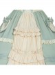 Pastoral Style Open Front Light Green Classic Lolita Ruffle Sling Dress