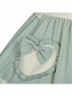 Pastoral Style Open Front Light Green Classic Lolita Ruffle Sling Dress