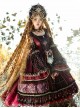 Eye Of Red Heart Series JSK Retro Palace Gothic Lolita Dress