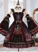 Eye Of Red Heart Series JSK Retro Palace Gothic Lolita Dress