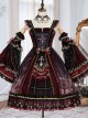 Eye Of Red Heart Series JSK Retro Palace Gothic Lolita Dress