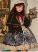 Abyss Series JSK Retro Punk Lolita Sling Dress And Cape Set