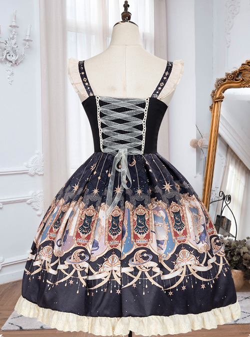 Explore The Stars Series JSK Sweet Lolita Sling Dress And Short Coat Set