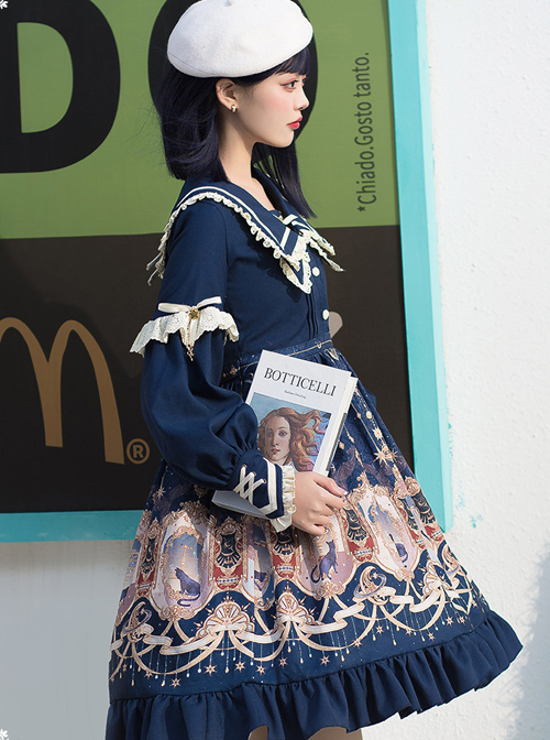 Explore The Stars Series OP Classic Lolita Long Sleeve Dress