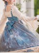 Moonlit Forest Series JSK Blue Chiffon Sweet Lolita Sling Dress