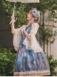 Moonlit Forest Series JSK Blue Chiffon Sweet Lolita Sling Dress