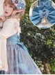 Moonlit Forest Series JSK Blue Chiffon Sweet Lolita Sling Dress