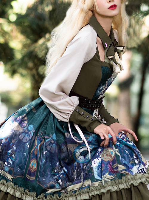 Abyss Series OP Classic Lolita Long Sleeve Dress