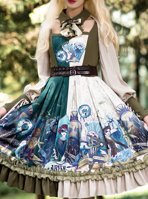 Abyss Series OP Classic Lolita Long Sleeve Dress