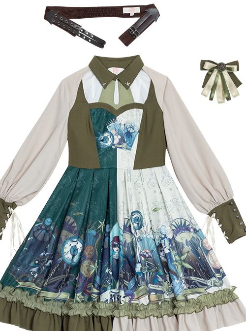 Abyss Series OP Classic Lolita Long Sleeve Dress