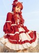 Christmas Fairy Tale Series Winter Thicken Long Sleeve Dress And Cape