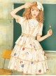 Rabbit Astronaut Series Printing Cake Hem Sweet Lolita Short Sleeve Dress