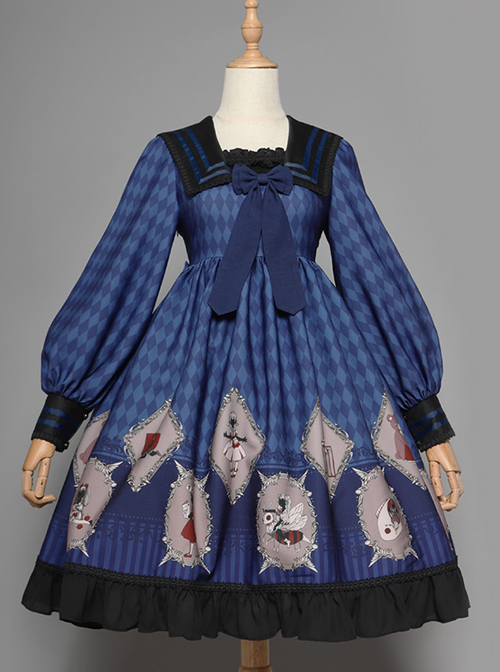 Ten Little Indians Series OP Gothic Lolita Long Sleeve Dress