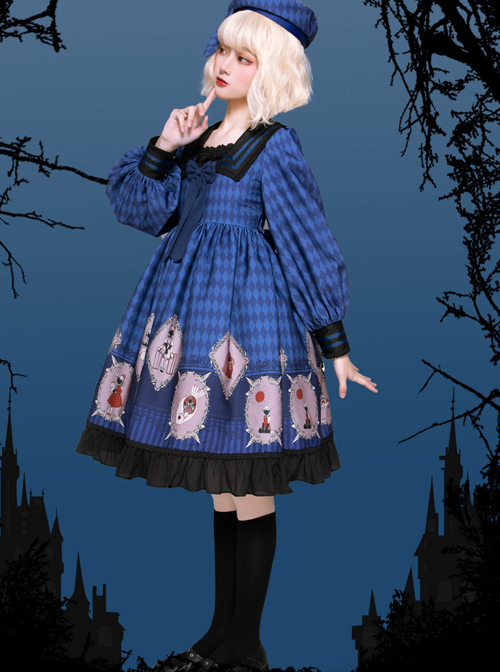 Ten Little Indians Series OP Gothic Lolita Long Sleeve Dress