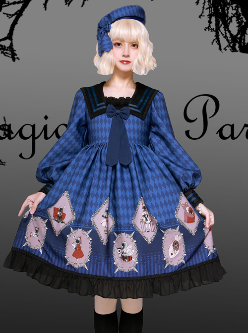 Ten Little Indians Series OP Gothic Lolita Long Sleeve Dress