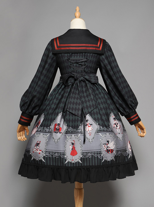 Ten Little Indians Series OP Gothic Lolita Long Sleeve Dress