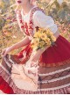 Little Red Riding Hood Series JSK Retro Pastoral Style Sweet Lolita Sling Dress And Cloak