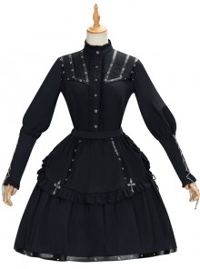 Assassinate Dawn Series Retro Military Style Gothic Lolita Shirt And Skirt Set