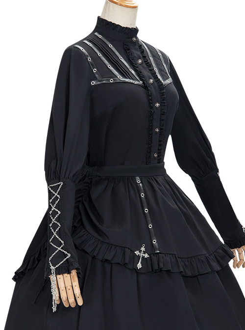 Assassinate Dawn Series Retro Military Style Gothic Lolita Shirt And Skirt Set